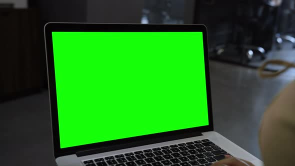 Laptop Template with White Transparent Screen Computer Blank Display Isolated alt