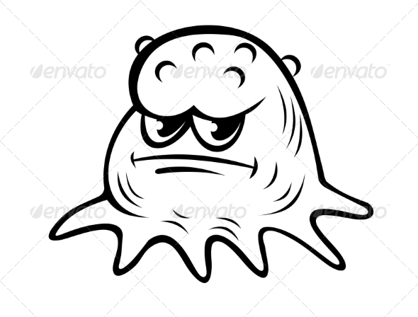 Grumpy Little Monster - Monsters Characters