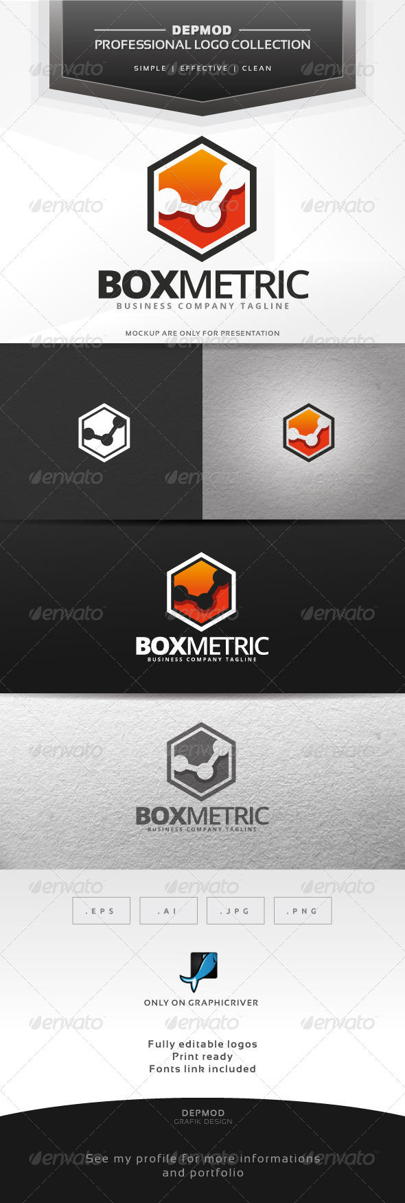 Box Metric Logo - Symbols Logo Templates