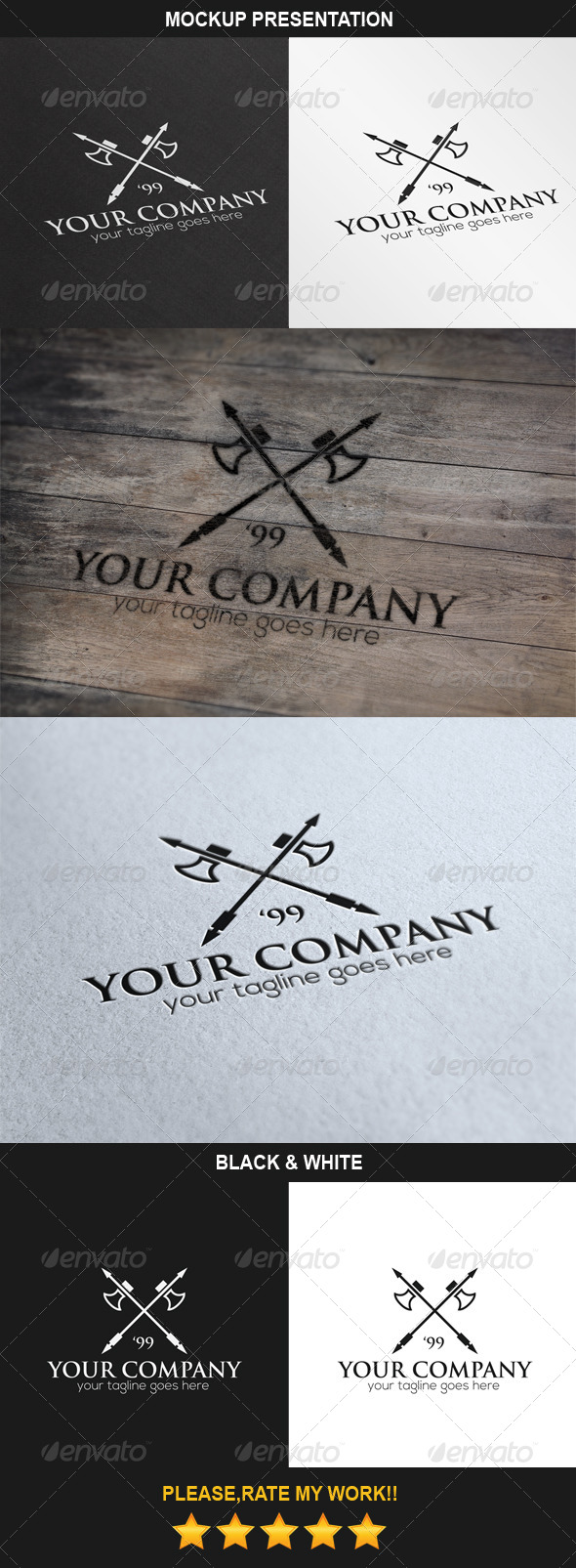 Axes Logo - Objects Logo Templates