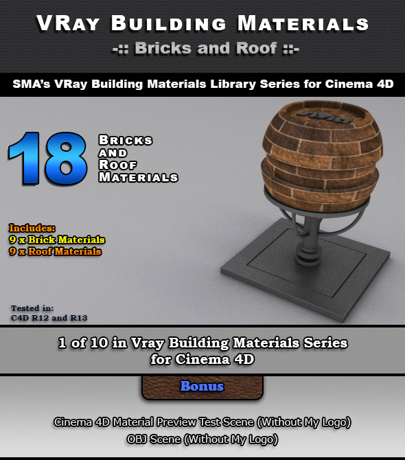 18 VRay Bricks - 3Docean 6965252