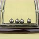 Slow motion, Newton&#39;s Cradle metal balls on green nature background - VideoHive Item for Sale