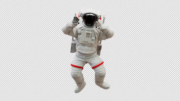 Astronaut Floating in Space