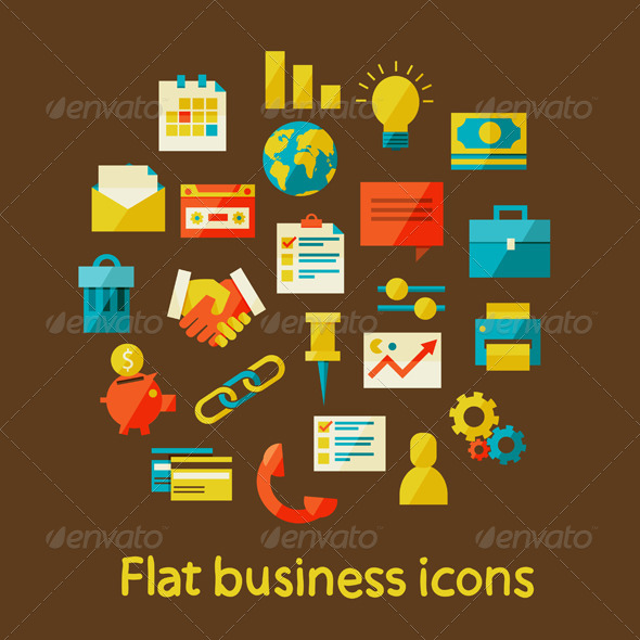 Flat Business Icons - Concepts Business