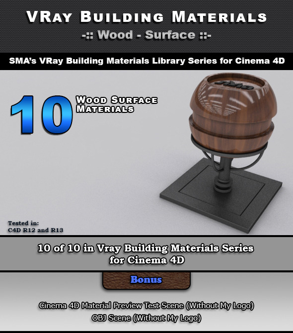 10 VRay Wood - 3Docean 6966686