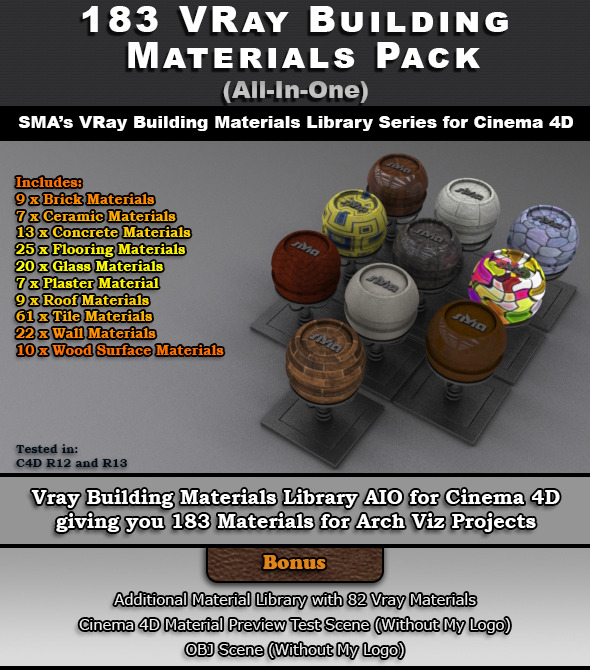 Cinema 4d vray materials library