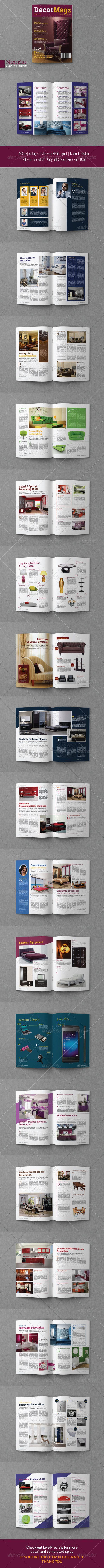 Decormagz_Magazine_Template - Magazines Print Templates