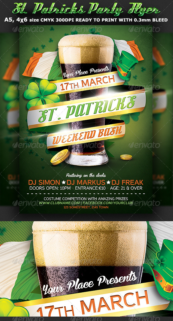 St. Patricks Flyer Template - Events Flyers