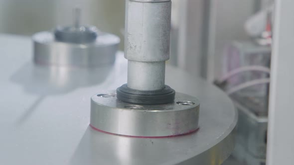 Advanced robotic machine manufacturing parts in an automated assembly line alt