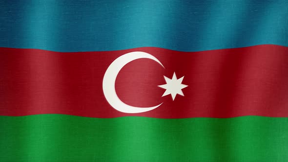 The National Flag of Azerbaijan