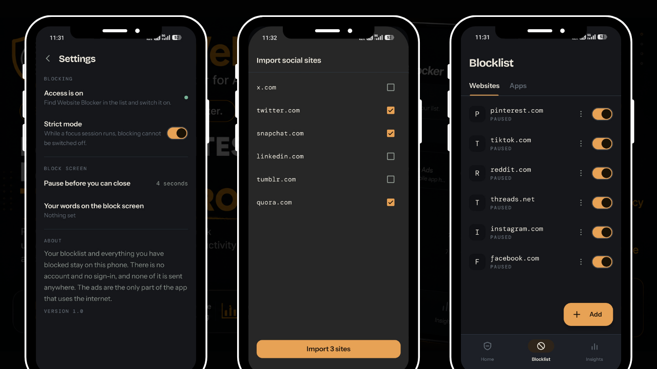 Block Widgit BlockWeb | Website Blocker for Android with Ads by MJAppsStudio ...