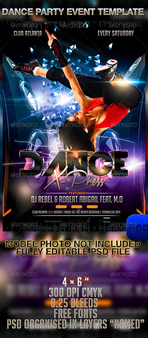 Dance Party Event Template - Events Flyers