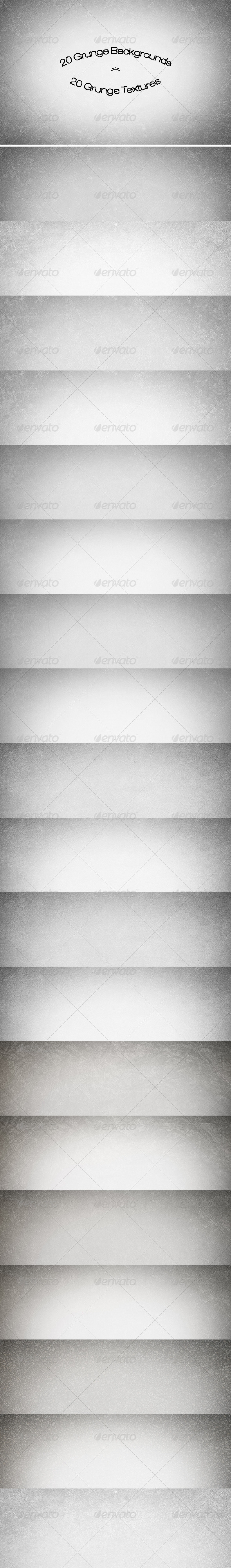 20 Grunge Backgrounds/Textures