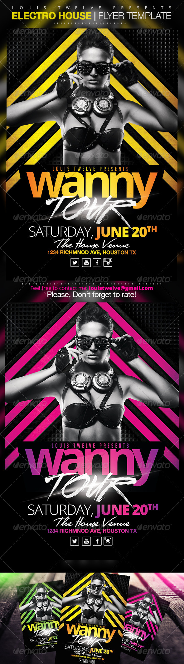 Electro House 2 | Flyer Template - Clubs & Parties Events