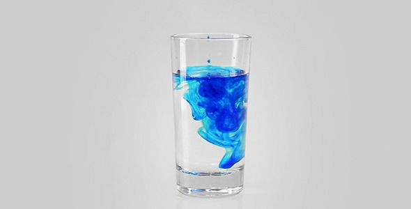 Blue Drop In Water