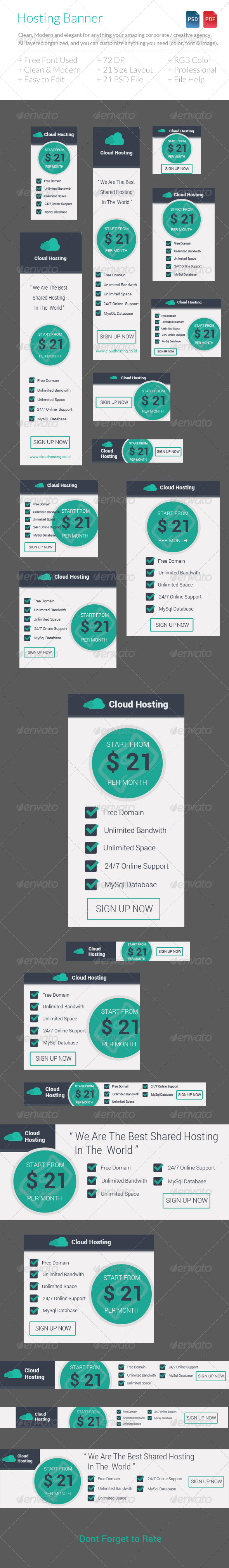 Hosting Banners - Banners & Ads Web Elements