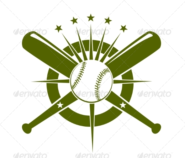 Baseball Championship Icon or Emblem - Sports/Activity Conceptual
