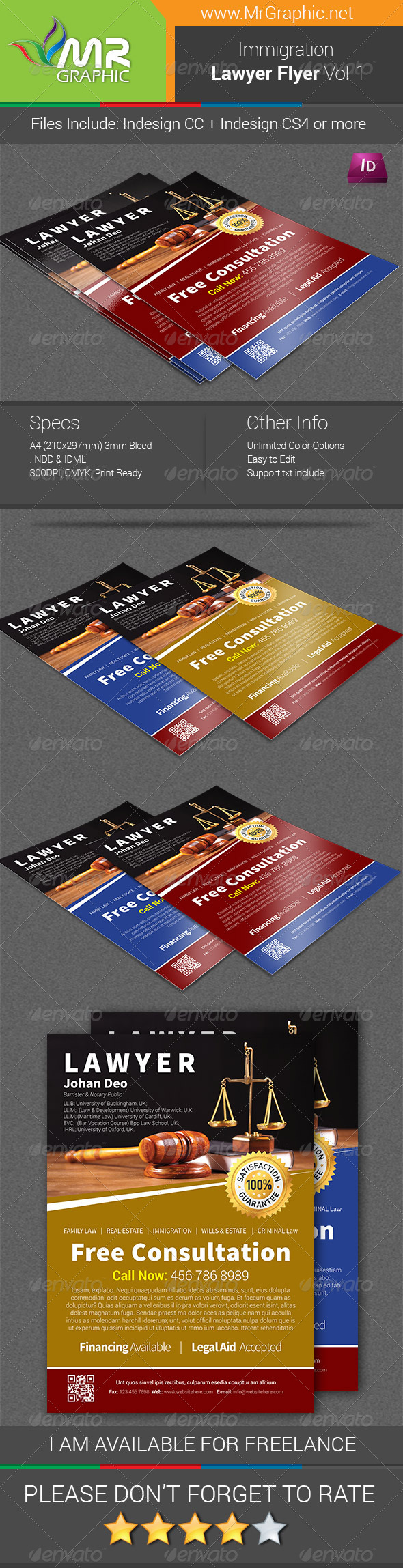 Immigration Law Flyer Template Vol-1 - Corporate Flyers