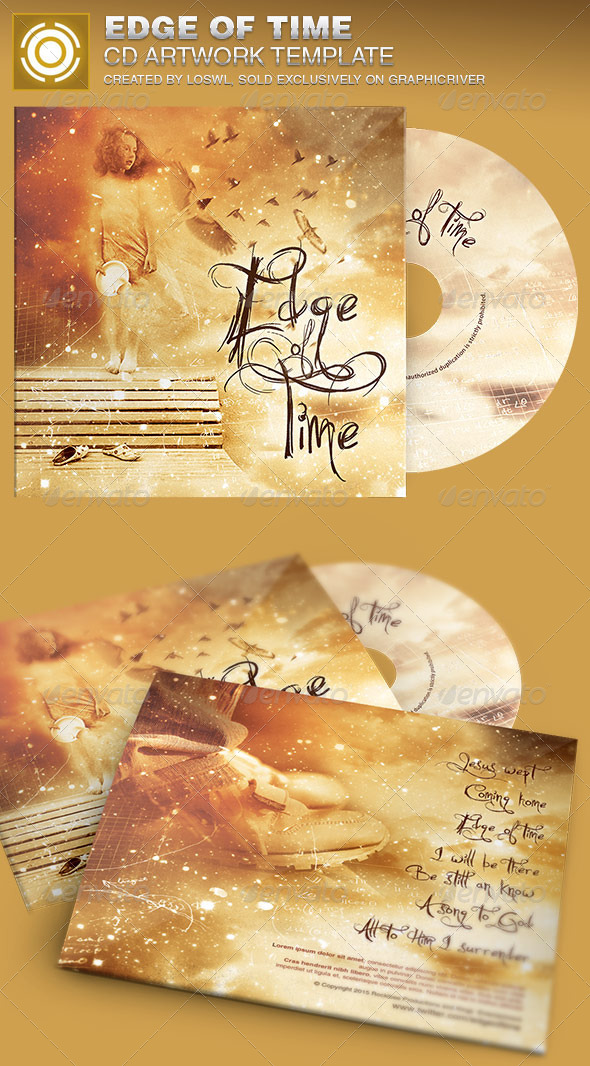 Edge of Time CD Artwork Template - CD & DVD Artwork Print Templates