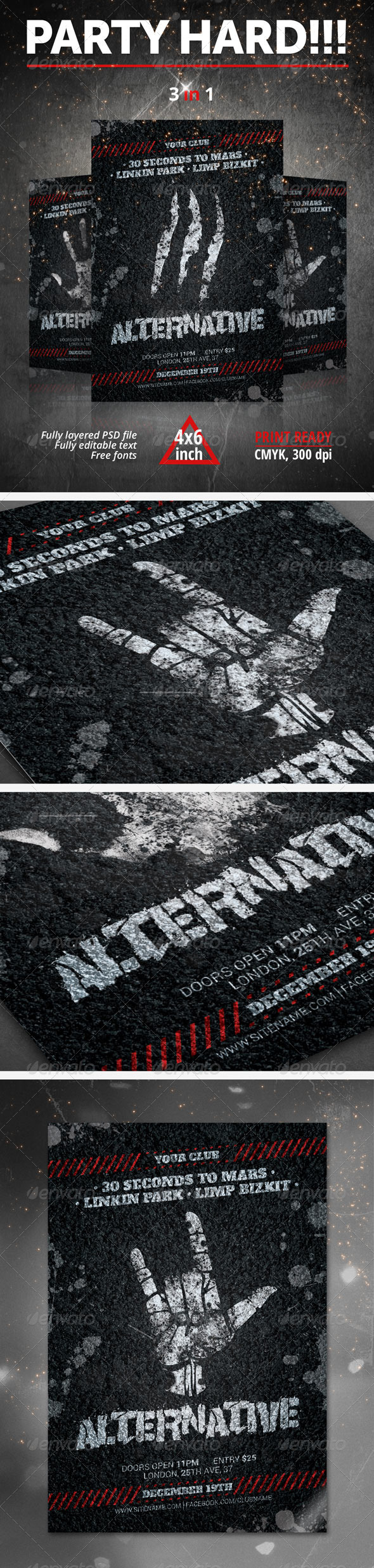 Alternative Party Flyer - Clubs & Parties Events