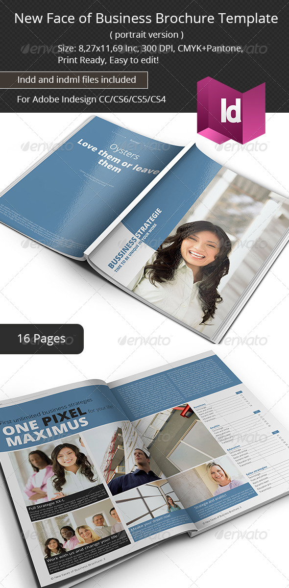 New Face of Business Brochure Template - Corporate Brochures