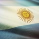 Argentina flag waving with fabric pattern - VideoHive Item for Sale