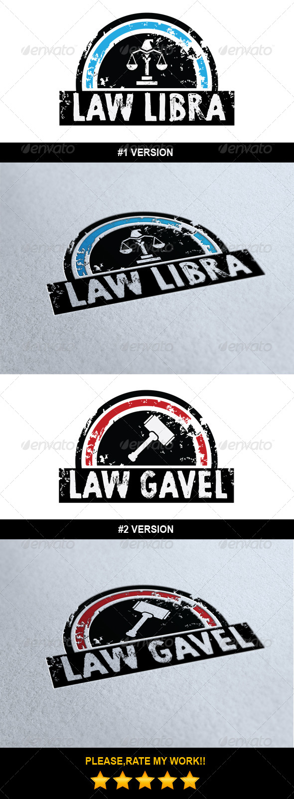Law Logo Template - Symbols Logo Templates