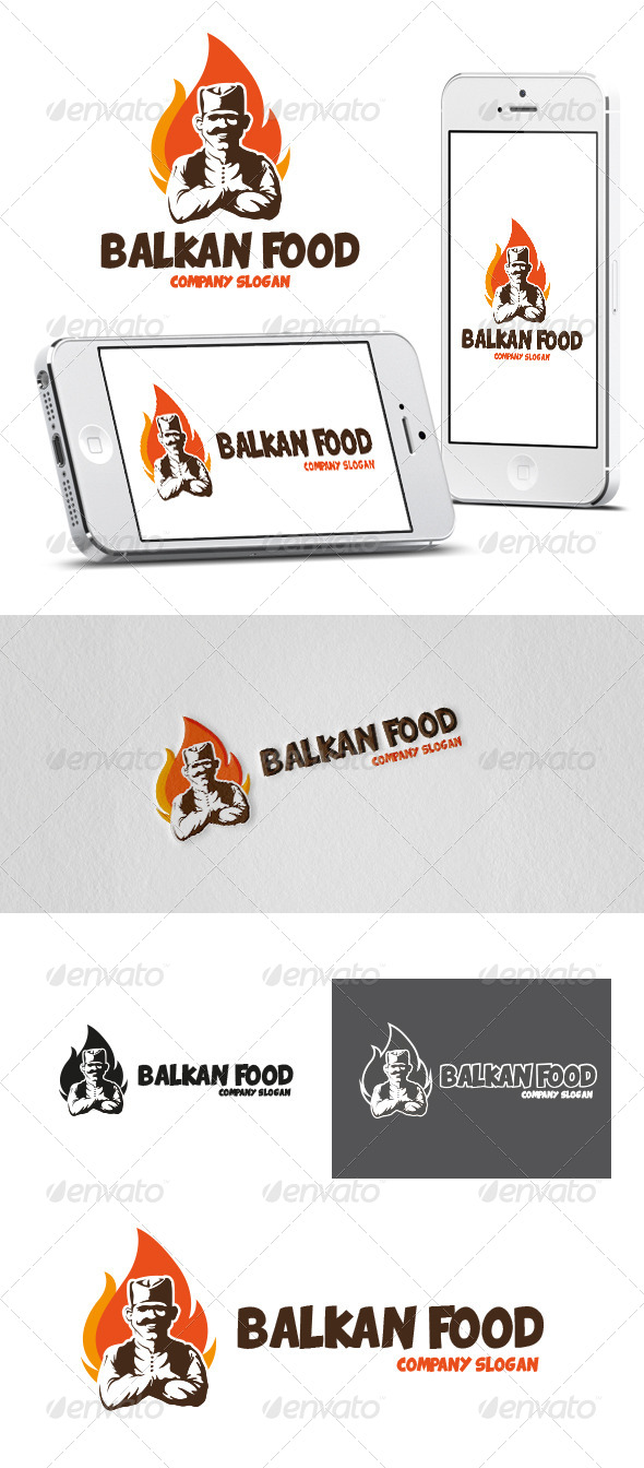 Balkan Food Logo - Food Logo Templates