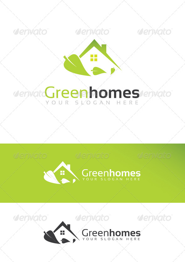 Green Homes Logo - Logo Templates