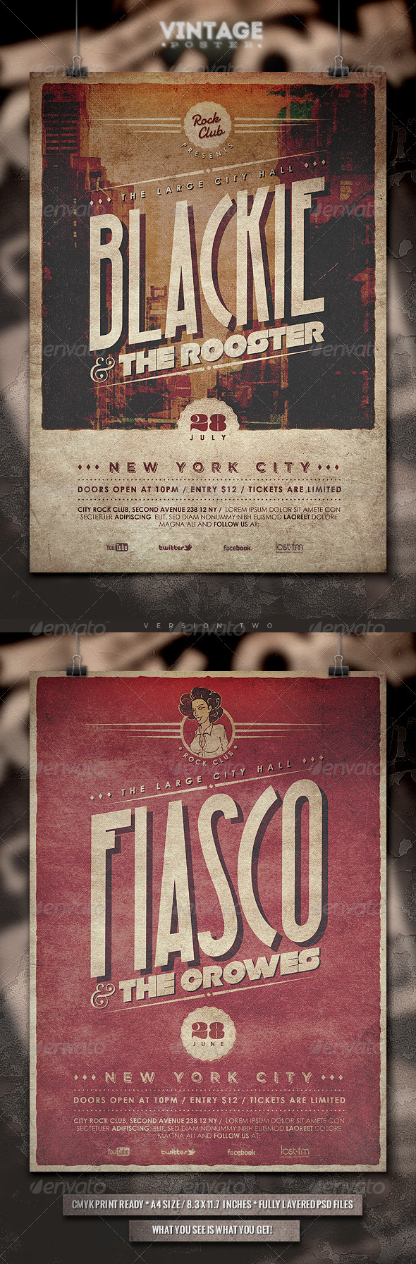 Vintage Poster - II - Concerts Events