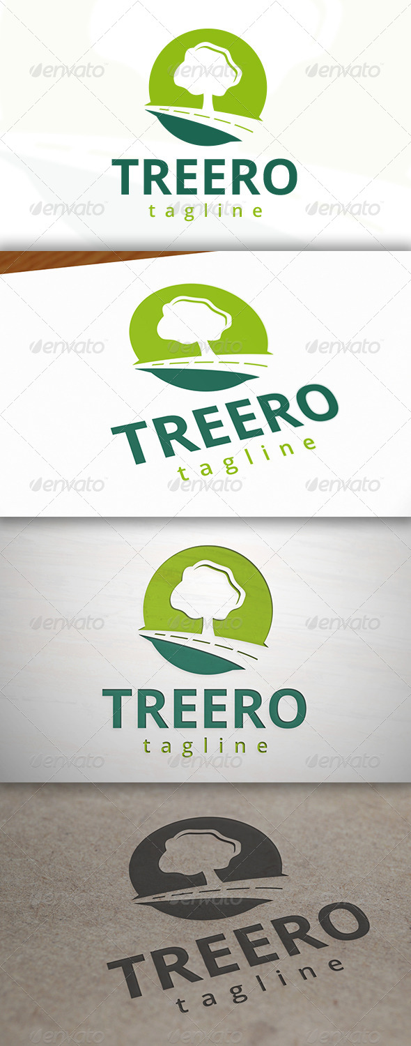 Tree Road Logo - Nature Logo Templates