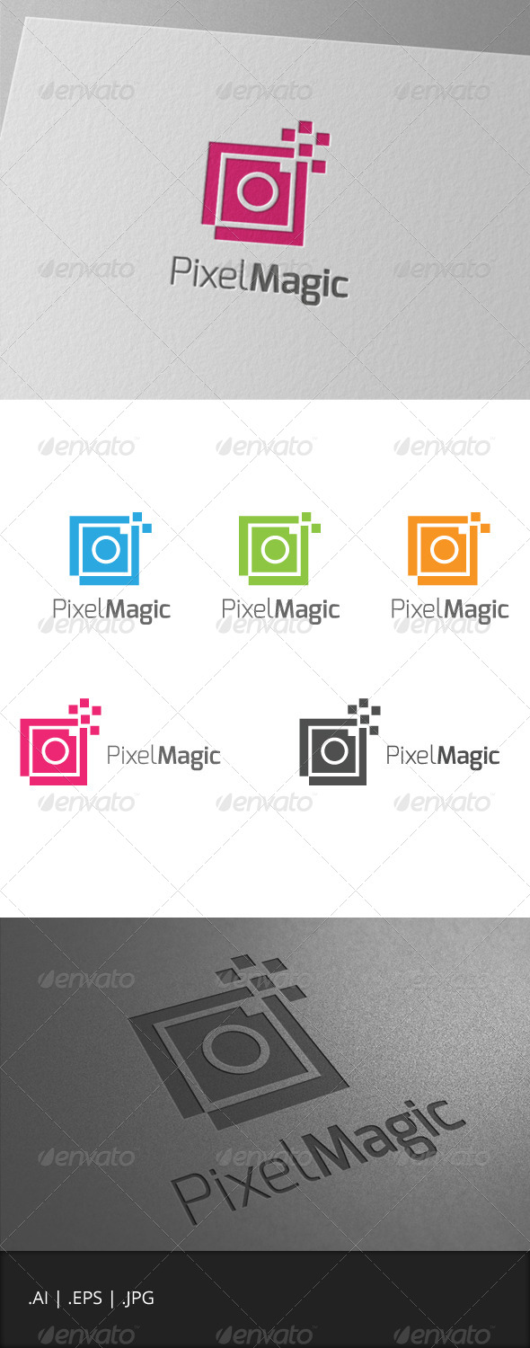 Pixel magic logo - Symbols Logo Templates