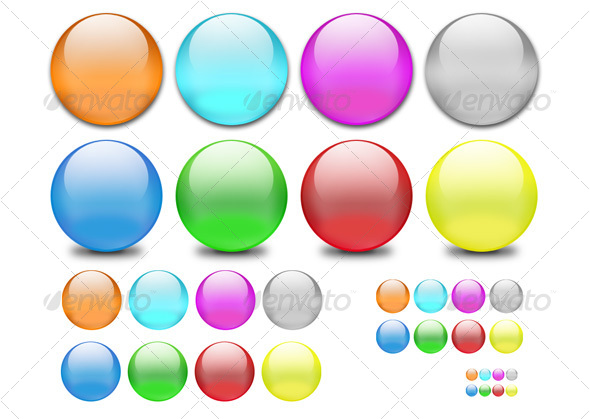 Classic Web 2.0 Shiny Orbs - Decorative Symbols Decorative