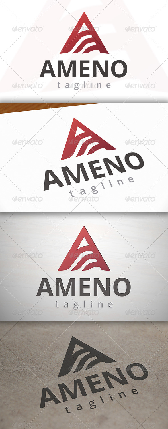 Ameno A Letter Logo - Letters Logo Templates