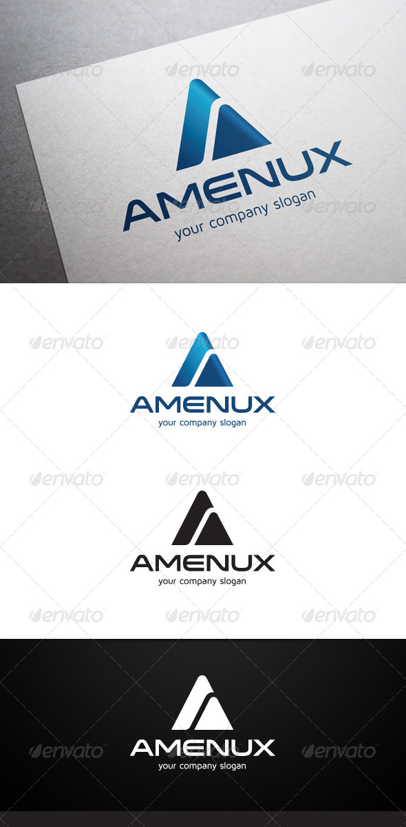 Amenux A Letter Logo - Letters Logo Templates
