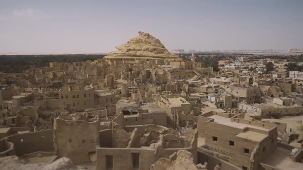 Siwa Oasis Mountain in the Center View Point