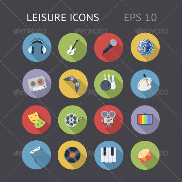 Flat Icons For Leisure - Miscellaneous Icons