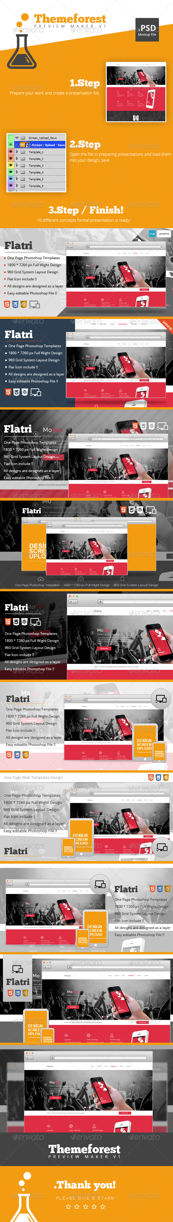 Themeforest Preview Maker V.1 - Displays Product Mock-Ups