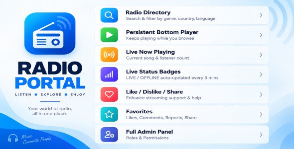 Web Radio Portal