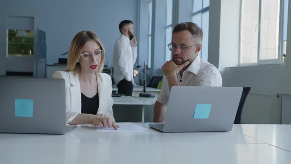 Slow Motion of a Young Woman That Explains Paper Work alt