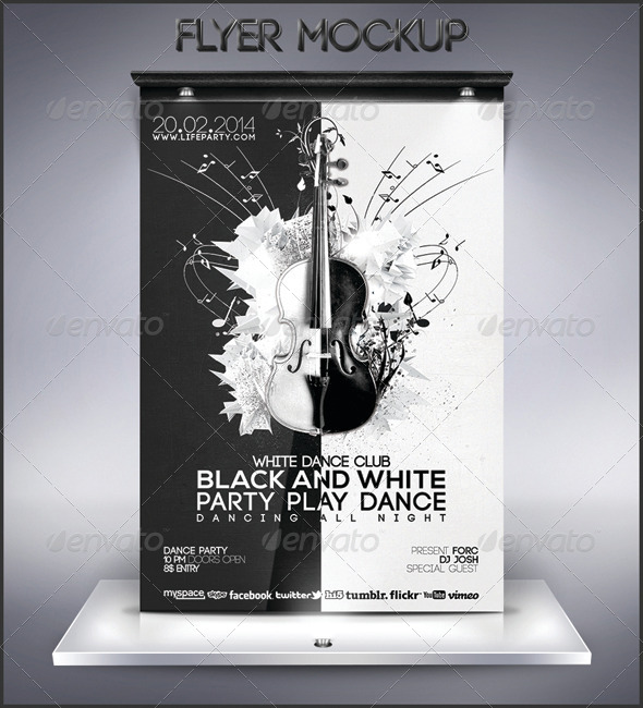 Flyer MockUp - Product Mock-Ups Graphics