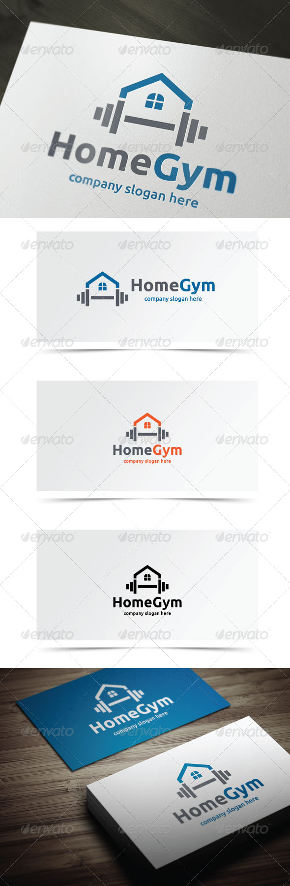 Home Gym - Objects Logo Templates
