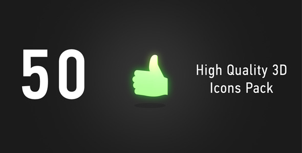 50 3D Icons Pack  alt