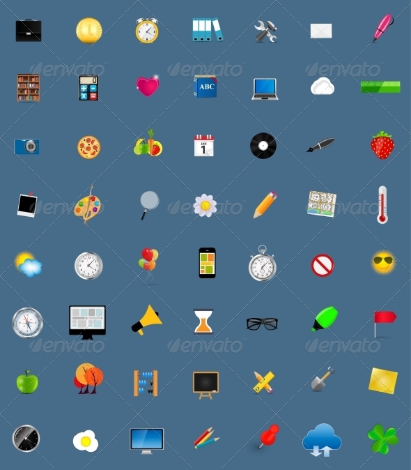 Set of Flat Icons - Web Technology