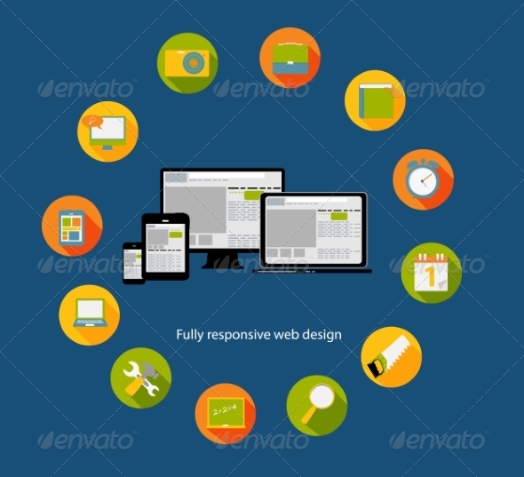 Responsive Web Design Icon - Web Technology