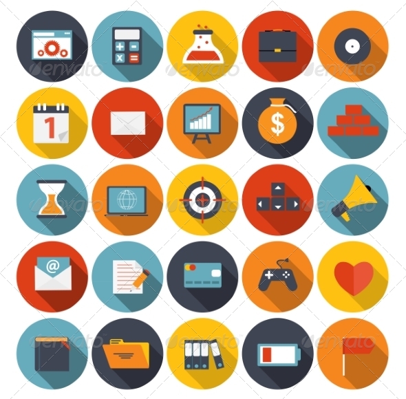 Set of Flat Icons - Web Technology