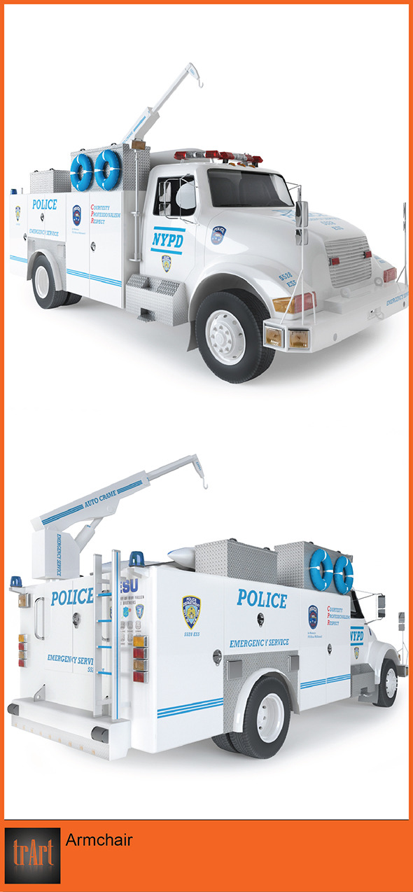 Fire Radio Truck - 3Docean 6959711