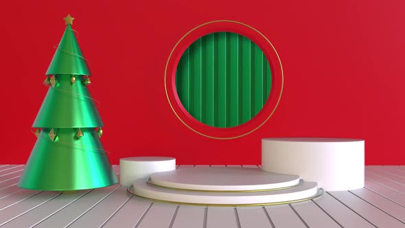 Minimal Abstract Background Loop For Christmas