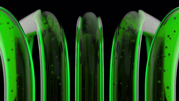 Transparent bubbles of different sizes alt