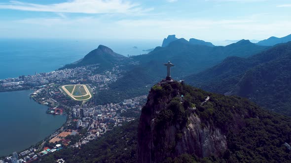 Rio de Janeiro Brazil. Tropical beach scenery. postcard of coastal city alt